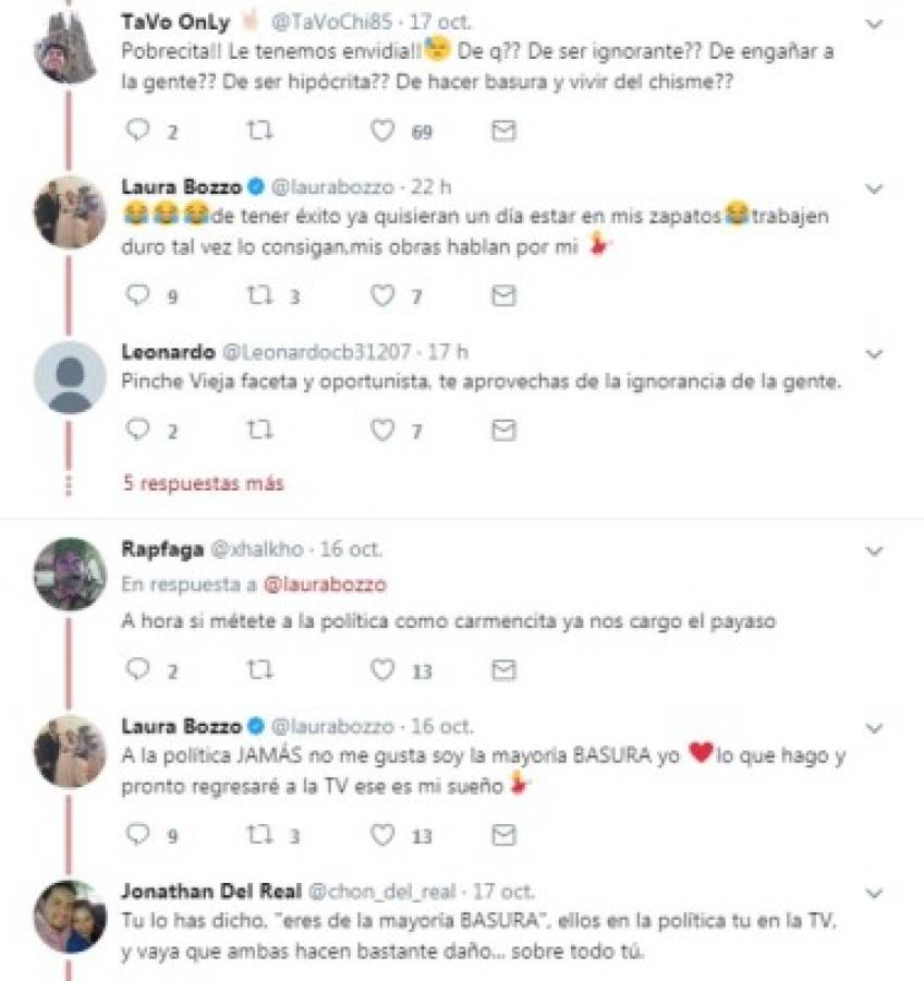 La inesperada avalancha de insultos contra Laura Bozzo en Twitter: 'Ahora sí soy la peruana más mexicana'