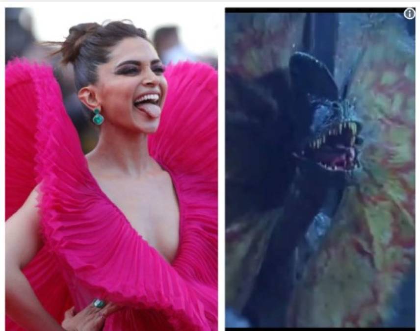 Vestido de la actriz ‪Deepika Padukone en Festival de Cannes provoca ola de memes