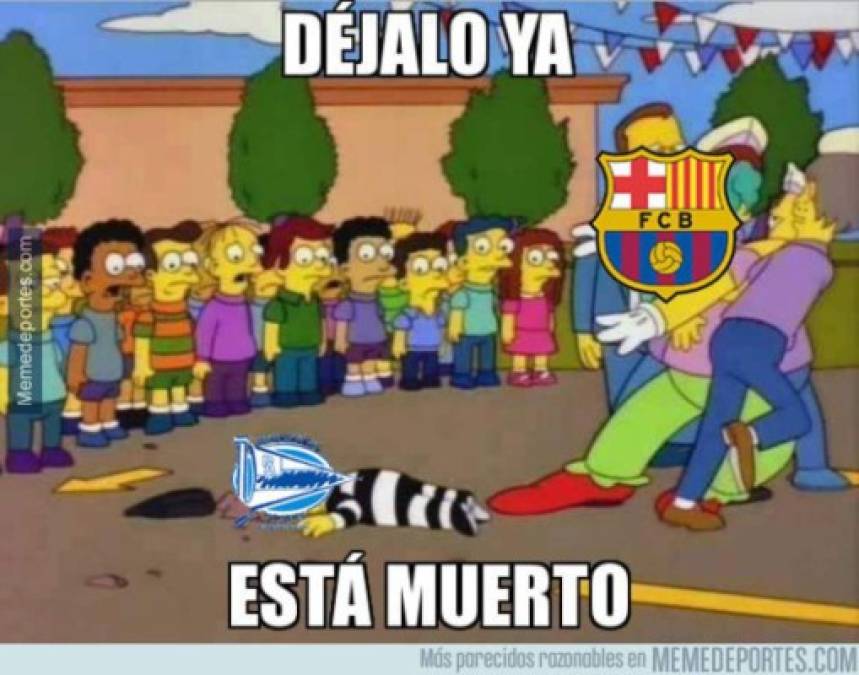 Los divertidos memes de la paliza del Barcelona al Alavés