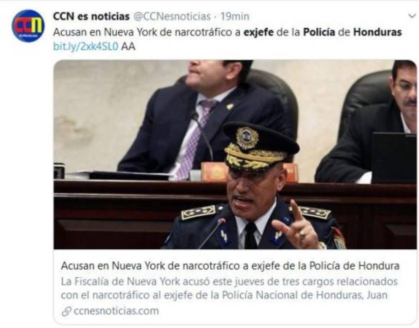 Acusación de EEUU contra 'El Tigre' Bonilla hace eco en el mundo: Medios internacionales lo informan