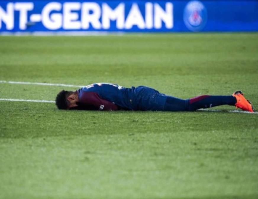 FOTOS: Así sufrió la lesión de tobillo Neymar ante Marsella