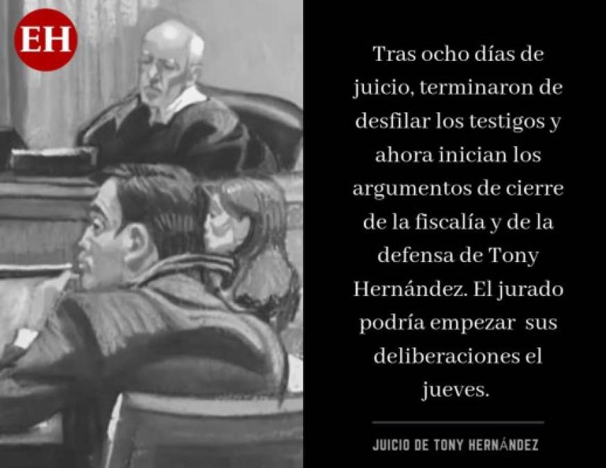 Los 11 hechos clave en el octavo día de juicio de Tony Hernández