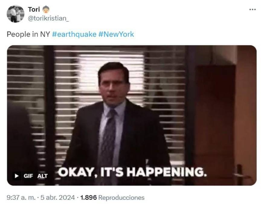 Los memes que dejó el sismo seguido de réplica en Nueva York