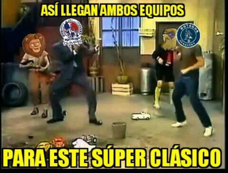 Los mejores memes que dejó el clásico Motagua y Olimpia en Choluteca