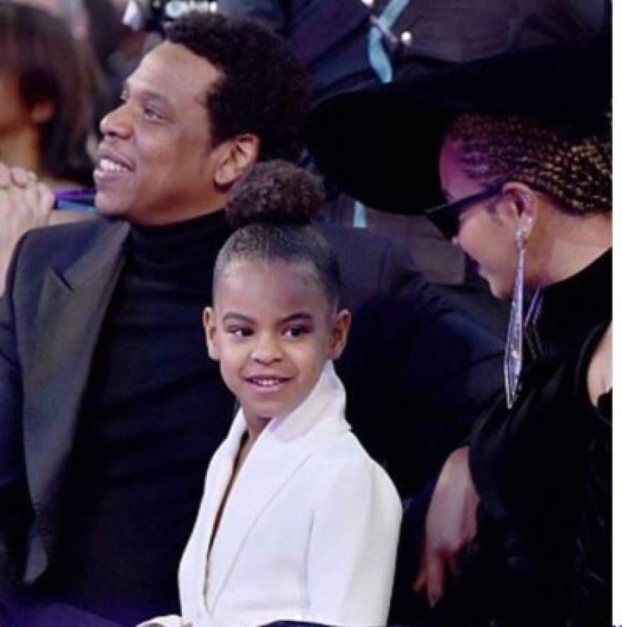VIDEO: Gracioso momento de la hija de Beyoncé en los Grammy 2018 alborota las redes