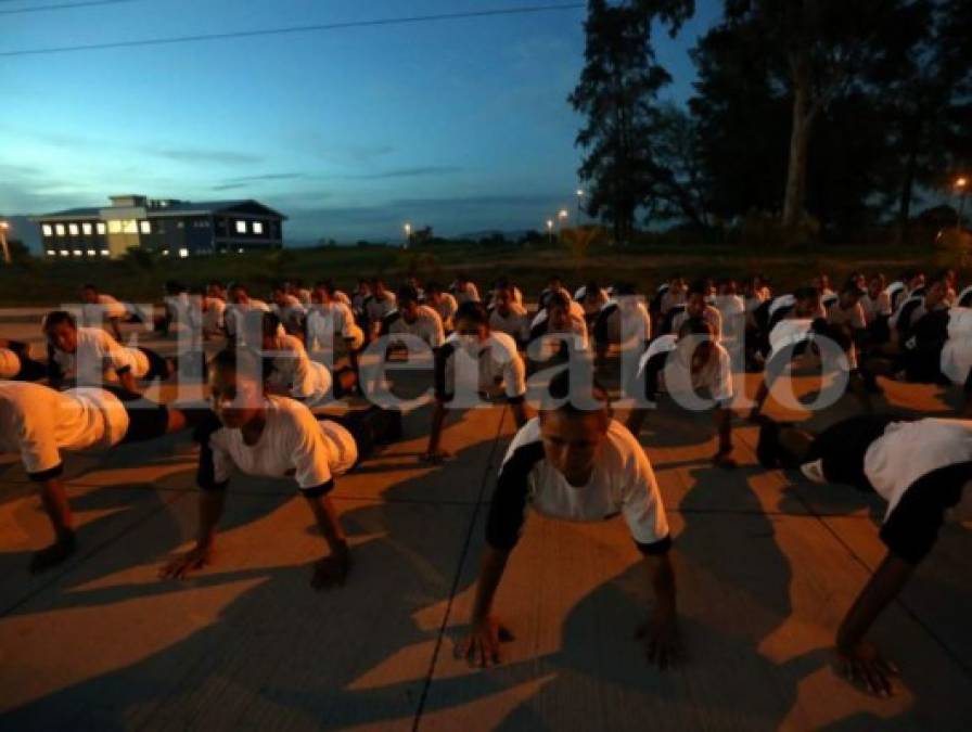 Así es el día a día de los futuros policías de Honduras  