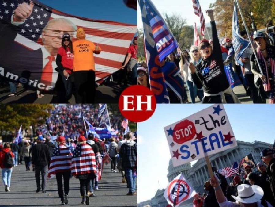 FOTOS: Violenta protesta a favor de Trump deja heridos y detenidos