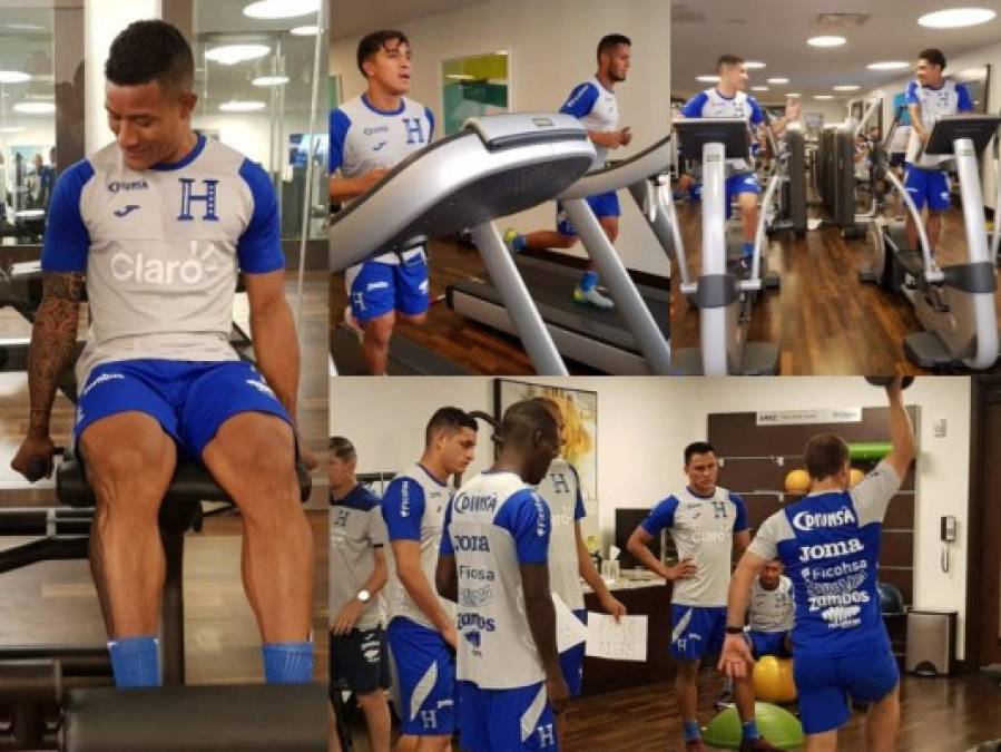 Selección de Honduras realizó trabajos de gimnasio previo al duelo ante Curazao