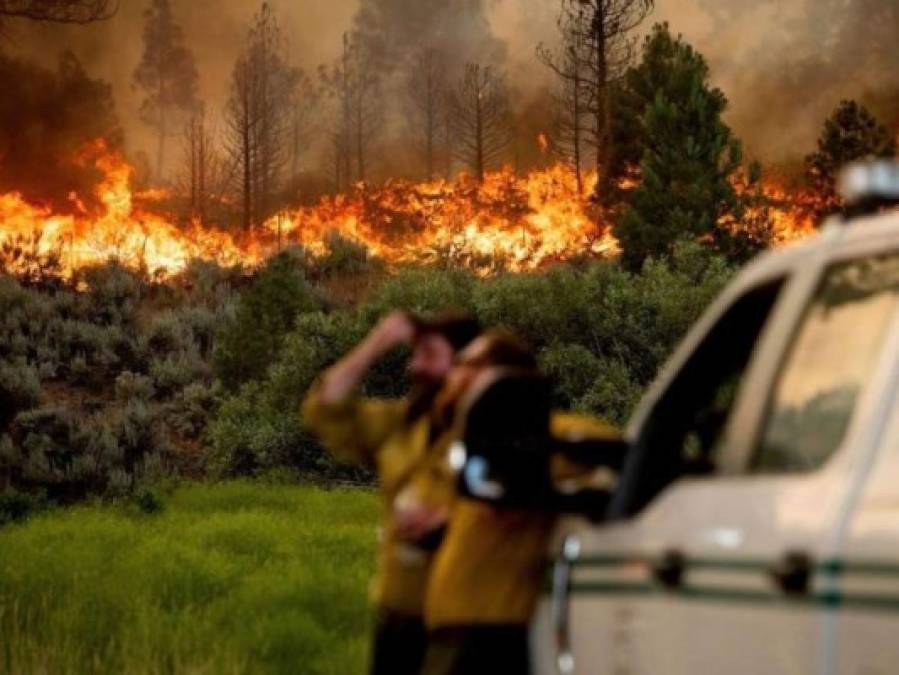 Incendios arden en 10 estados del oeste de EEUU