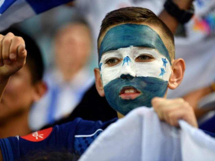 Así es el ambiente en el ANZ Stadium en el encuentro entre Honduras y Australia