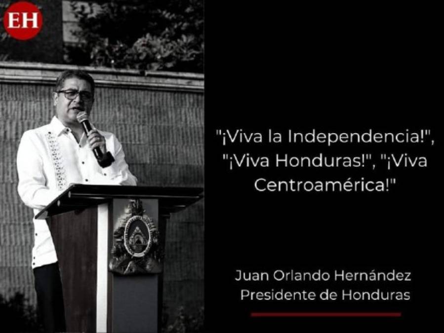 Las frases del presidente Hernández en el 199 aniversario de Independencia