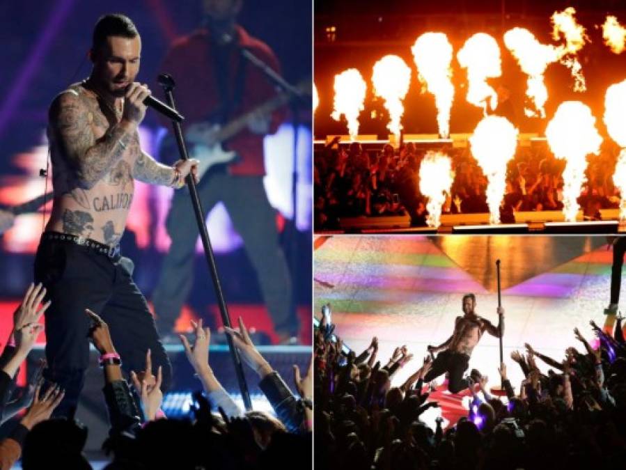 Las fotos del espectáculo de Maroon 5 en el medio tiempo del Super Bowl 53