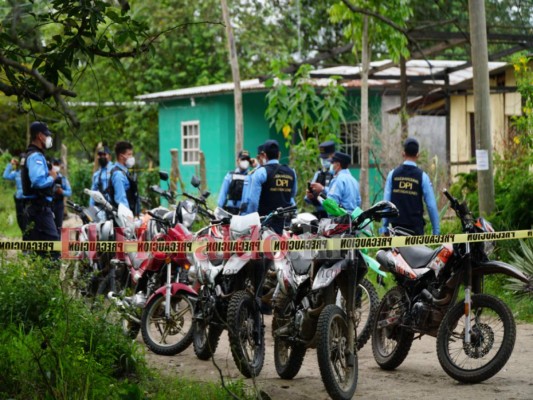 Fotos: Así desmantelaron el supuesto narcolaboratorio de la Mara Salvatrucha en San Pedro Sula