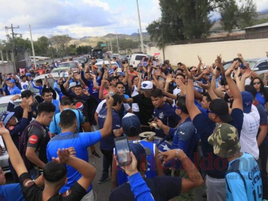 FOTOS: Extremas medidas de seguridad en el Carlos Miranda para Motagua vs Real Sociedad