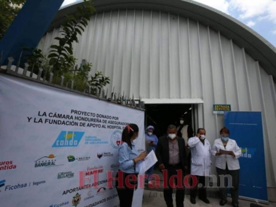 FOTOS: Así luce la sala de covid-19 inaugurada en el Hospital Escuela