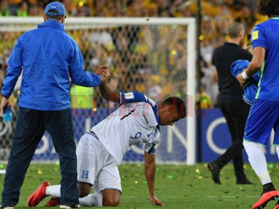 Las dolorosas fotos de los jugadores de Honduras tras ser eliminados del Mundial