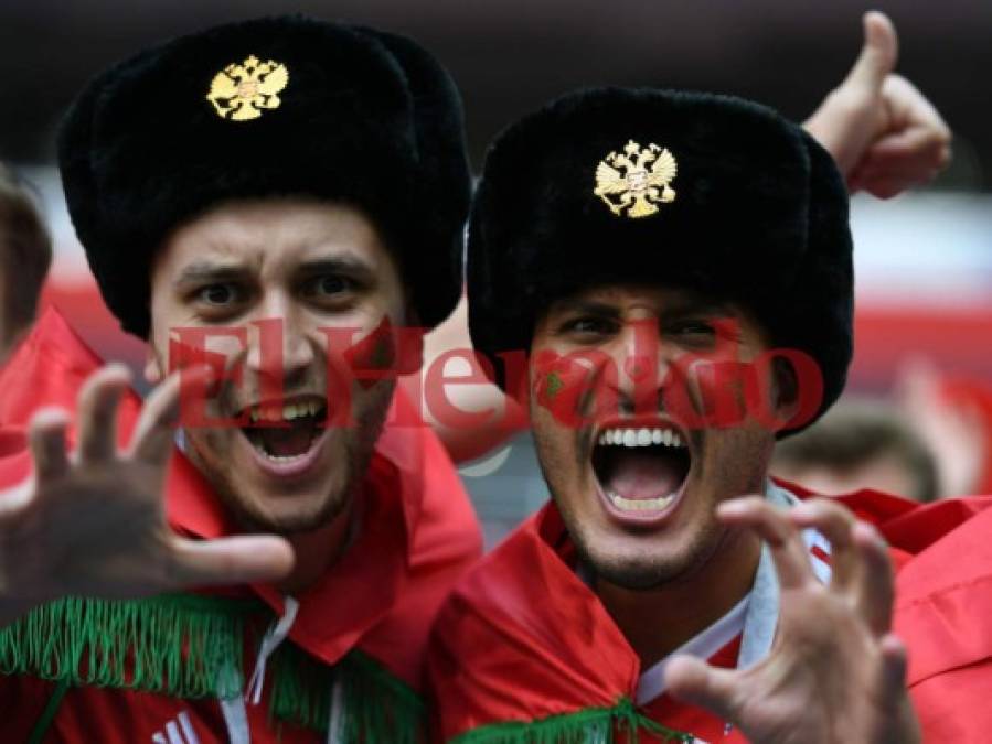Los looks más extraños de los aficionados de Portugal y Marruecos en el estadio Luzhniki