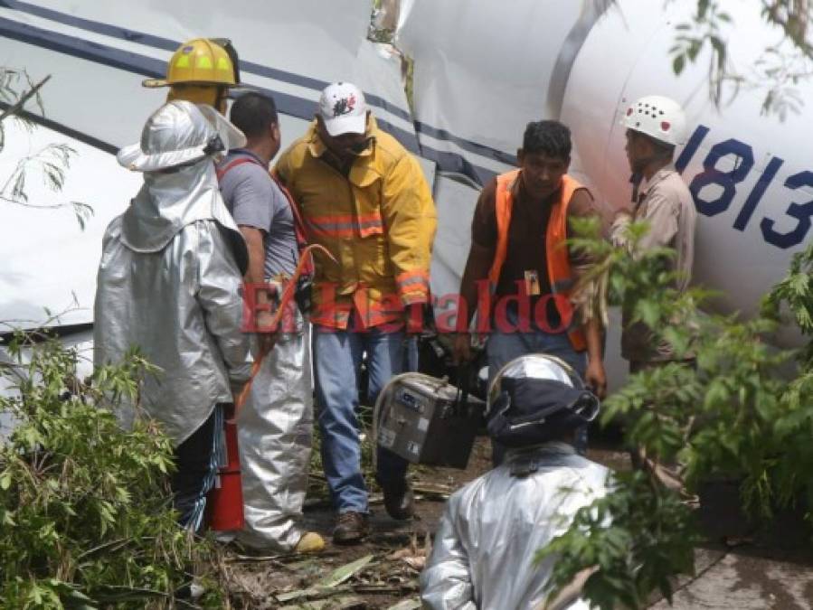 Imágenes que no vio del accidente de avión en Aeropuerto Toncontín