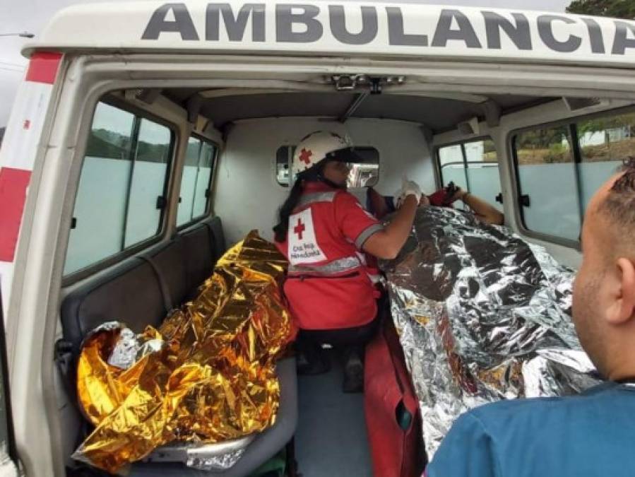 Las imágenes que dejó el accidente de una familia en Amarateca
