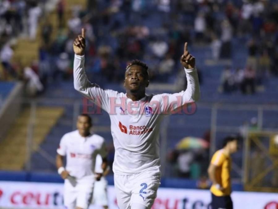 Así celebró Kevin Álvarez el gol que le dio ventaja al Olimpia ante Honduras Progreso