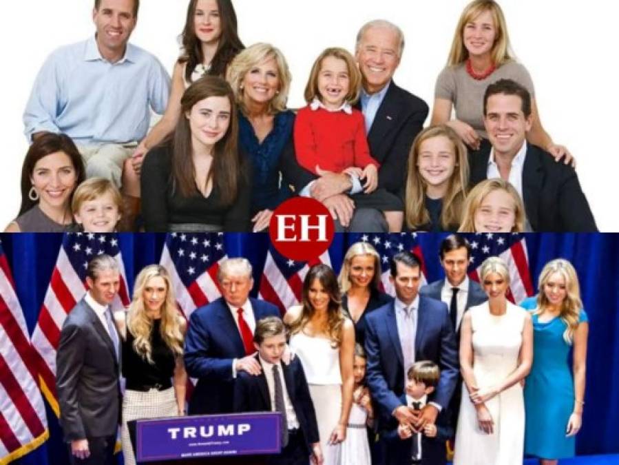 Trump y Biden, los contrastes entre dos polémicas familias que podrían habitar la Casa Blanca