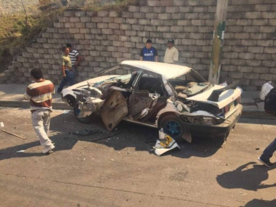 Las imágenes que dejó el aparatoso accidente en la colonia El Carrizal de la capital