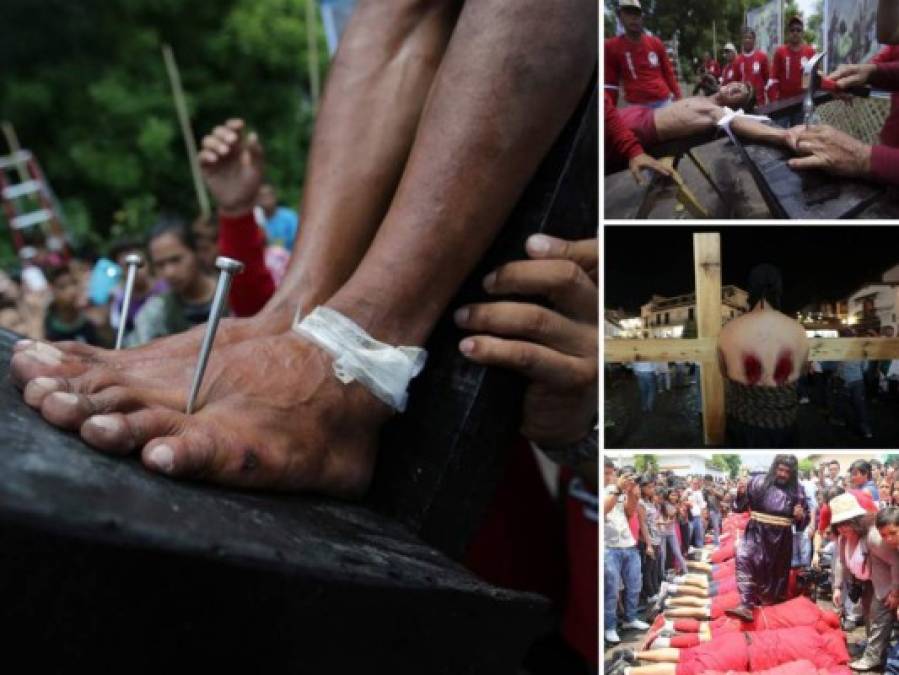Clavados de pies y manos: El dolor real en los vía crucis más extremos del mundo