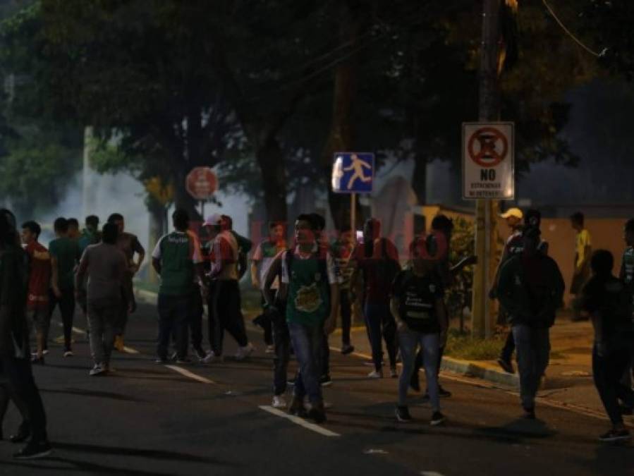 El 'clásico por la paz', entre Real España y Marathón, se convierte en zafarrancho