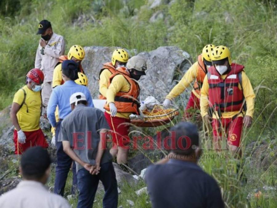 Desgarradoras imágenes del hallazgo de niño ahogado en el río Choluteca