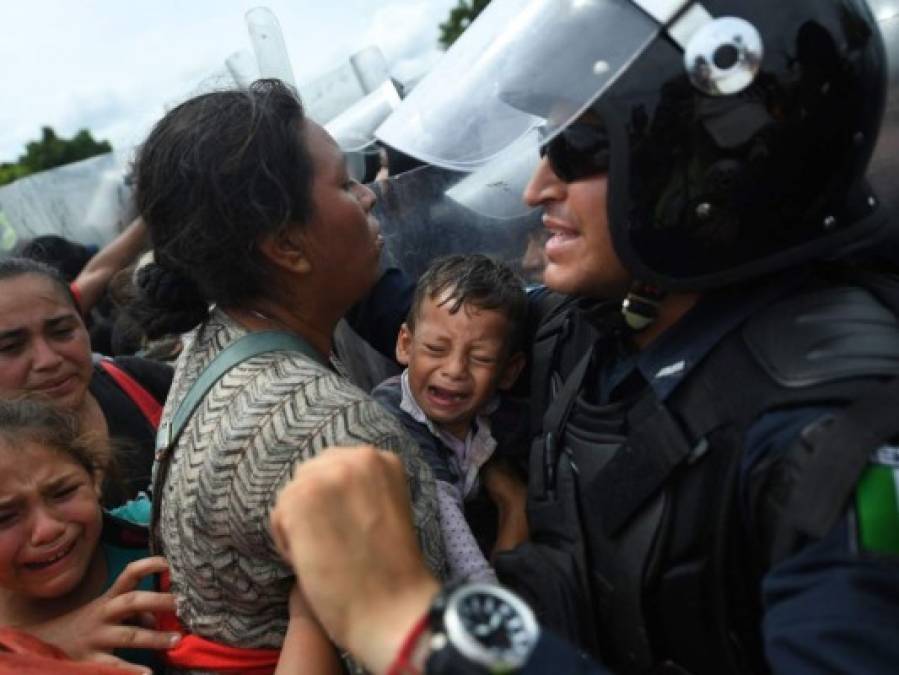 Las imágenes que no podemos olvidar de la caravana de migrantes hondureños en 2018