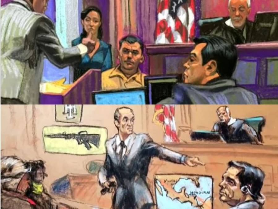 Ilustraciones: Momentos clave del juicio de Tony Hernández