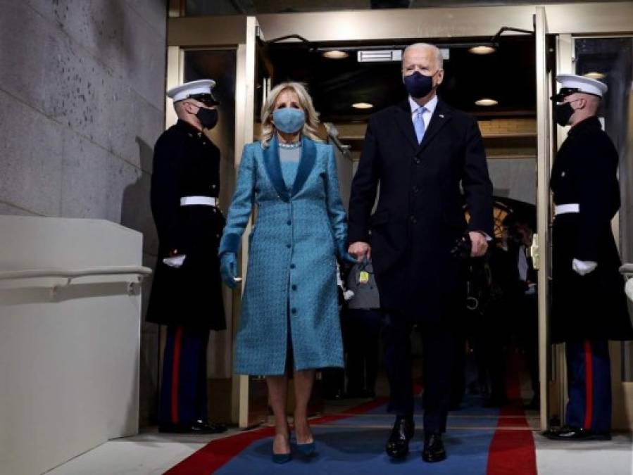 Elegante y clásica: el glamour de Jill Biden en la investidura presidencial