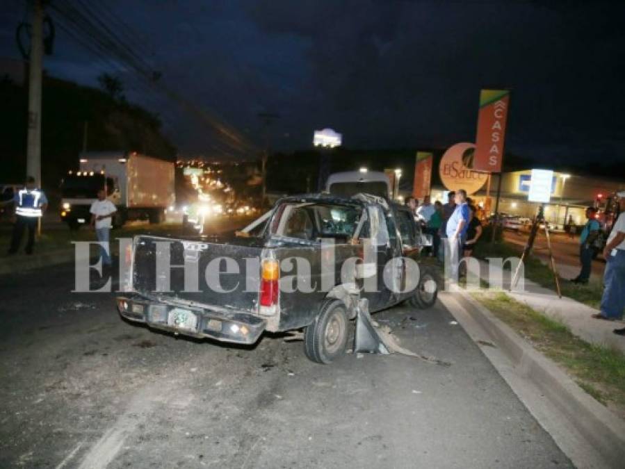 Imágenes del accidente en el anillo periférico que dejó varios heridos