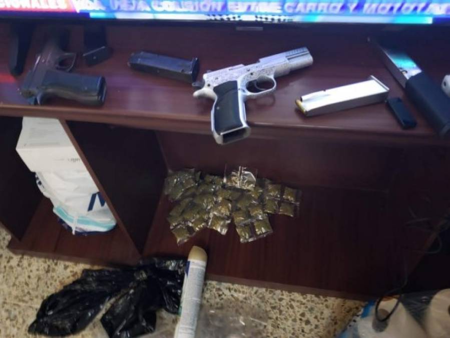 FOTOS: Armas, máquinas y drogas: el narcolaboratorio clandestino hallado en la capital