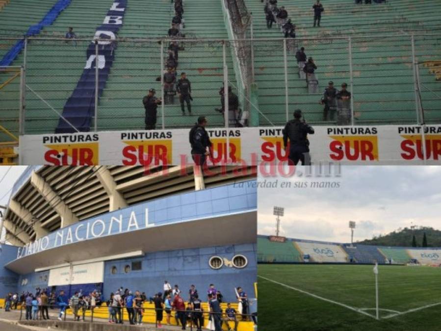 El ambiente previo al Motagua vs Marathón en el Estadio Nacional