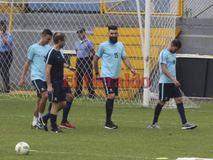 Así fue el primer entreno de Australia en territorio hondureño