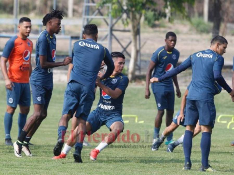 El entrenamiento de Motagua este miércoles en Amarateca previo al duelo ante Marathón