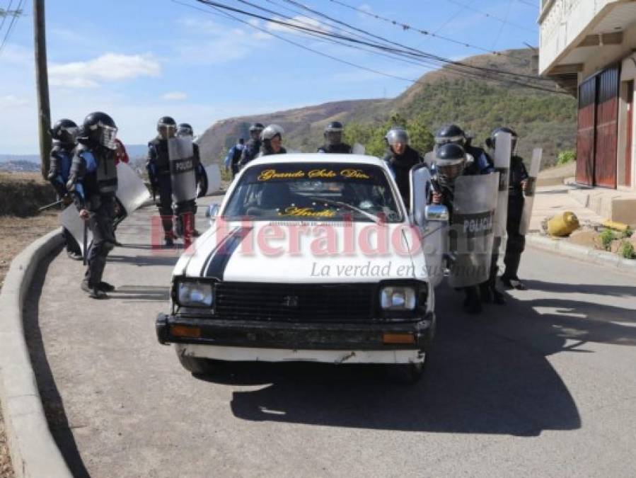 Disturbios durante desalojo en tomas de vieja carretera a Olancho