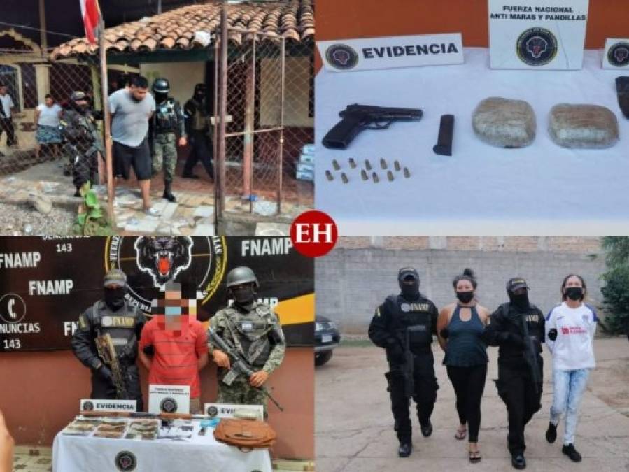 Drogas, armas y dinero: decomisos de las últimas capturas en Honduras