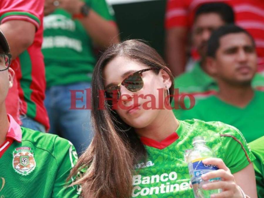 FOTOS: La belleza femenina dice presente en la gran final Marathón vs Motagua en el Yankel