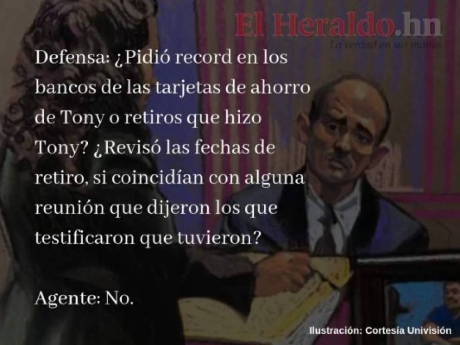 Las 10 preguntas clave de la defensa de Tony Hernández al agente de la DEA