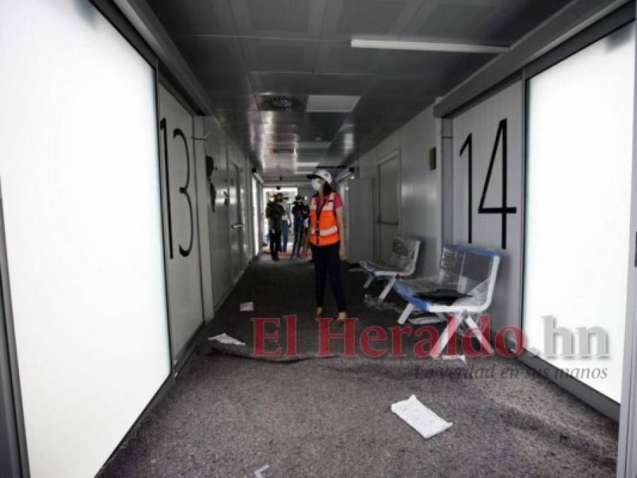 Hospital móvil de Tegucigalpa por dentro: así avanza ubicación de accesorios (FOTOS)