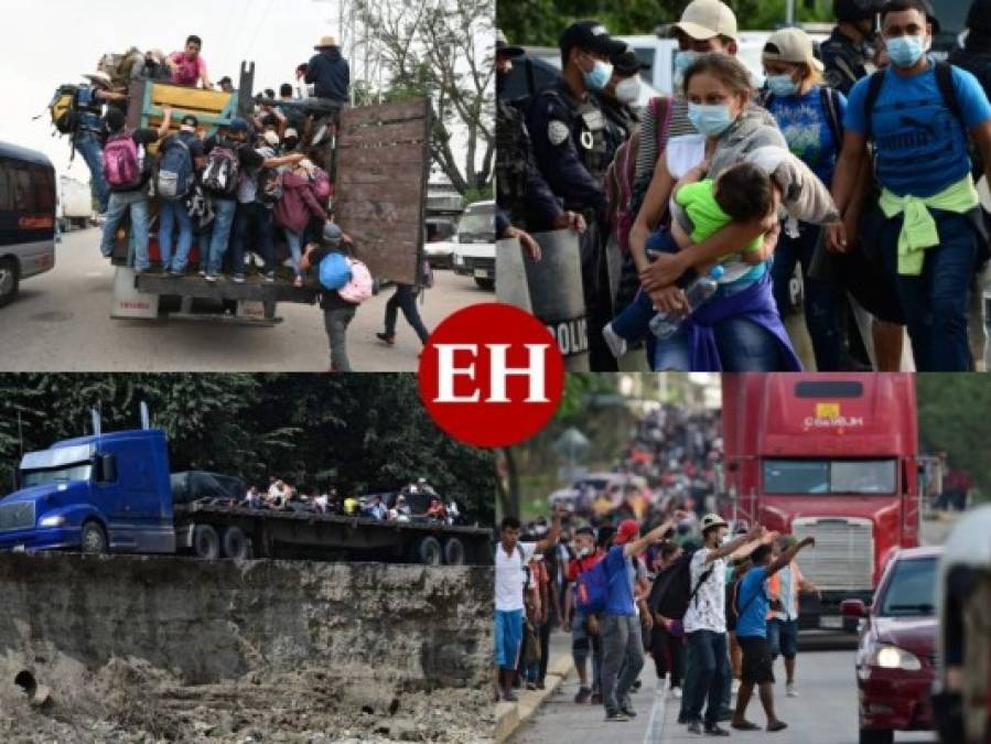 Lo que se sabe de la nueva caravana que partió este viernes de Honduras hacia EE UU (Fotos)