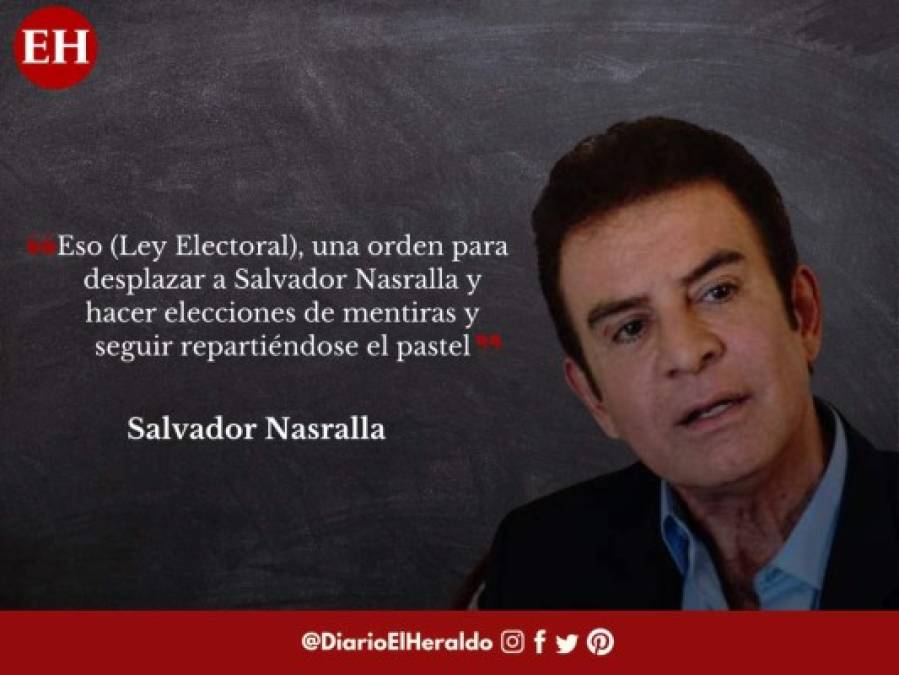 Las frases de Salvador Nasralla luego de la aprobación de la nueva Ley Electoral