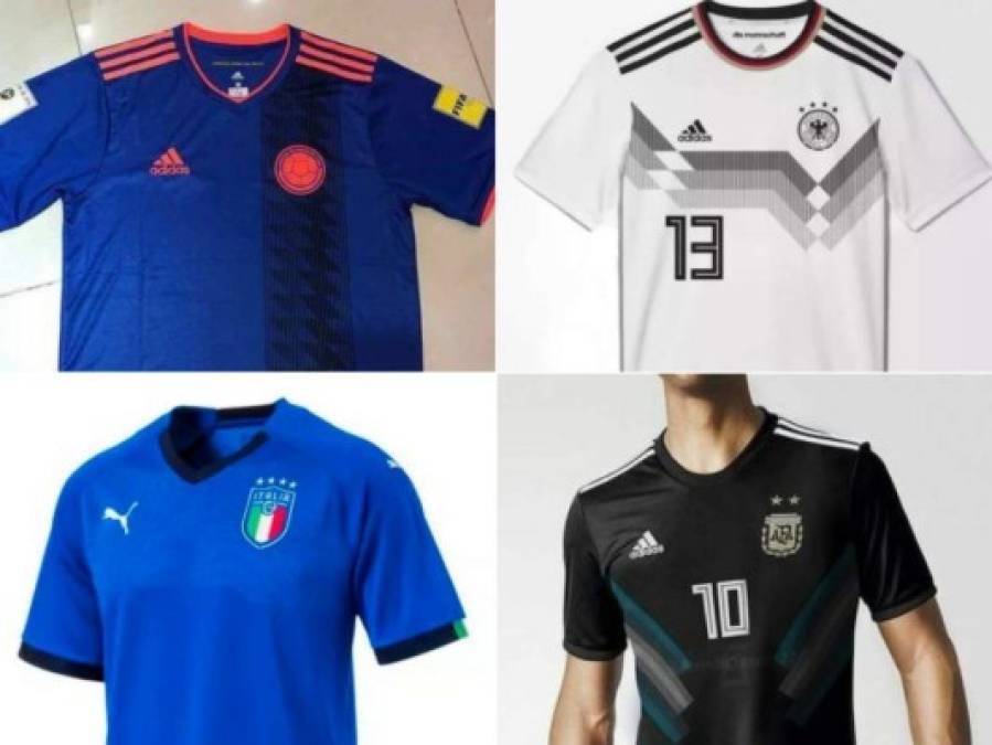 Filtran fotos de camisas de algunas selecciones para el Mundial Rusia 2018