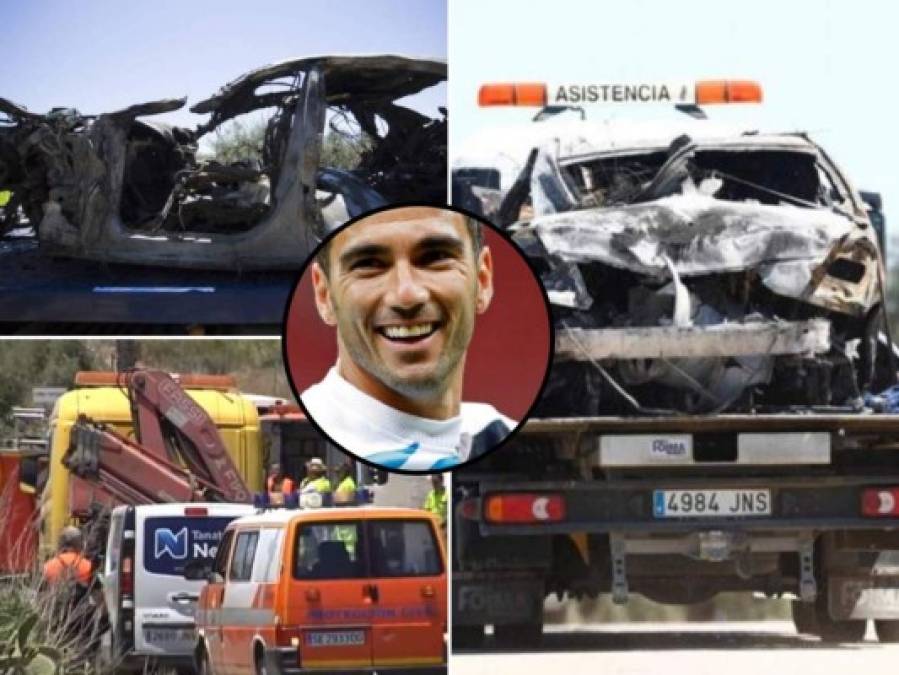 Las tristes imágenes del accidente en el que murió el exjugador del Real Madrid, José Antonio 'La Perla' Reyes