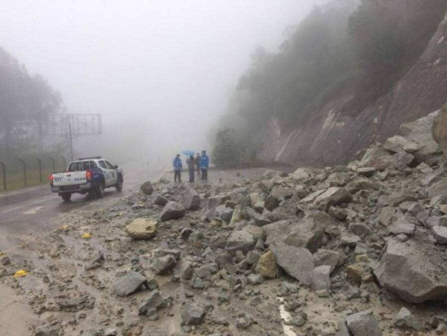 Lugares que se convirtieron en zona de riesgo por derrumbes tras tormentas que azotaron Honduras (FOTOS)