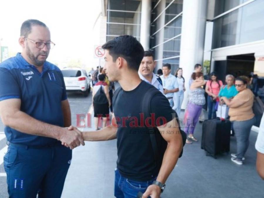 FOTOS: Así fue la llegada de Rubilio Castillo, Rigoberto Rivas y Jonathan Rubio a Honduras