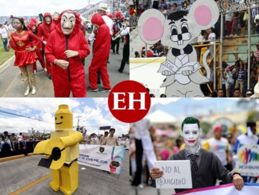 No se vio en desfiles: 'La casa de papel', lego gigante y exóticos trajes