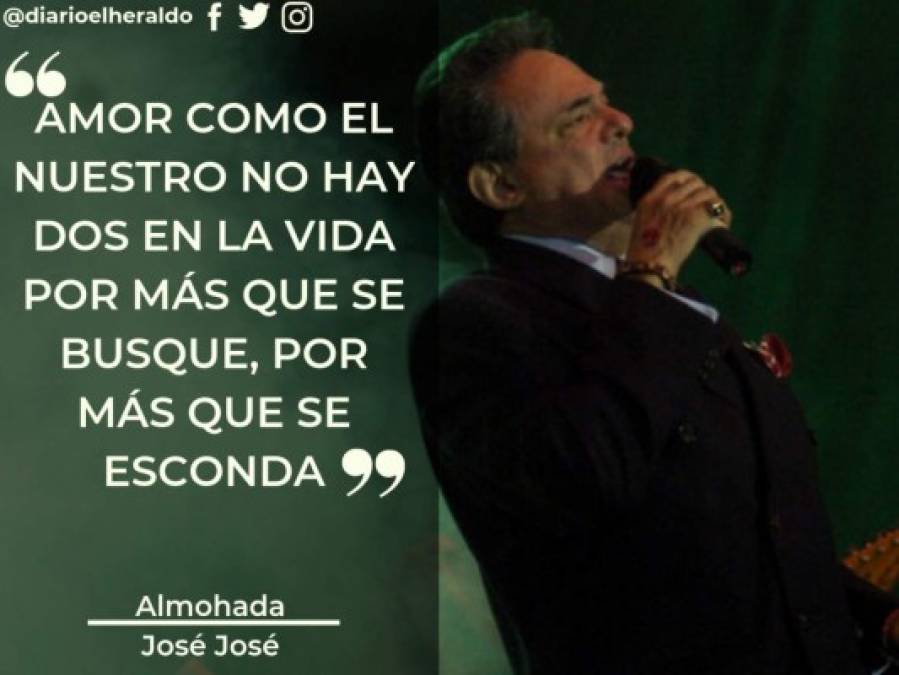 FOTOS: Las frases más románticas de las canciones de José José